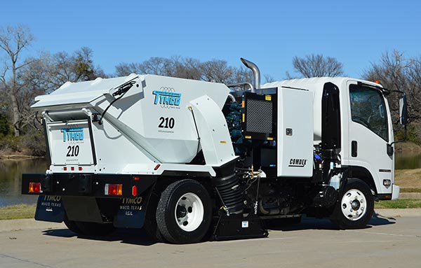 Lubbock Texas, Arkansas Official Street Sweeping and Parking Lot Sweeping Services Tymco Sweeper Image